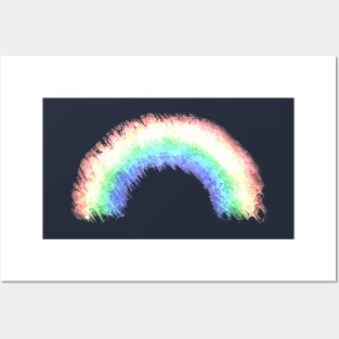 Pastel Scribble Rainbow Posters and Art